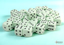 Chessex: Opaque Pastel Green/Black (36 Dice)