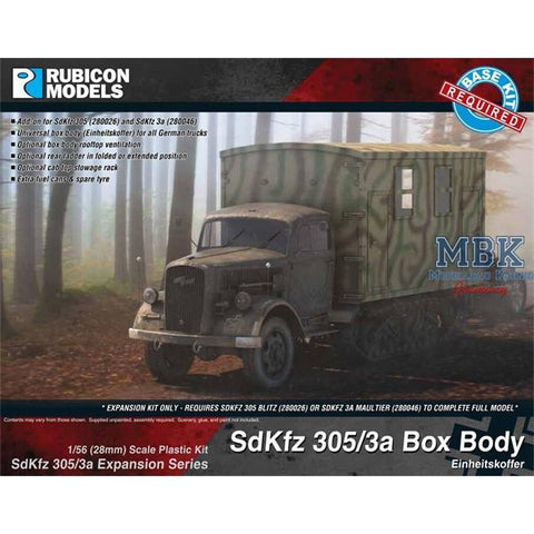 Rubicon Models SdKfz 305/3a Boxy Body Einheitskoffer