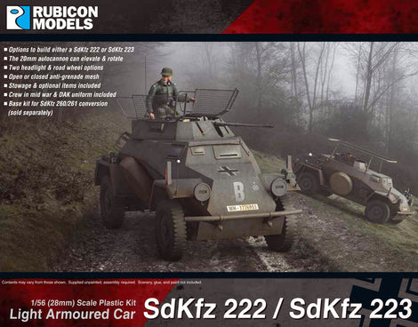 Rubicon Models SdKfz 222 / SdKfz 223 Light Armoured Car