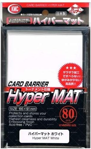 KMC Full Size Hyper Matte Sleeves (80-Pack), Clear, Standard Size