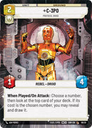 C-3PO - Protocol Droid (Hyperspace) (9/20) [Spark of Rebellion: Weekly Play]