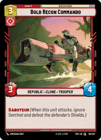 Bold Recon Commando (161/257) (161/257) [Twilight of the Republic]