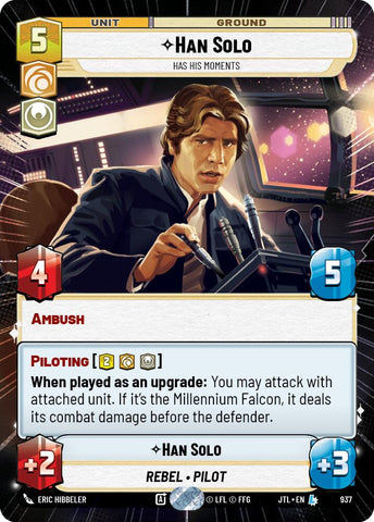 Han Solo - Has His Moments (937) (Hyperspace Foil) (937) [Jump to Lightspeed]