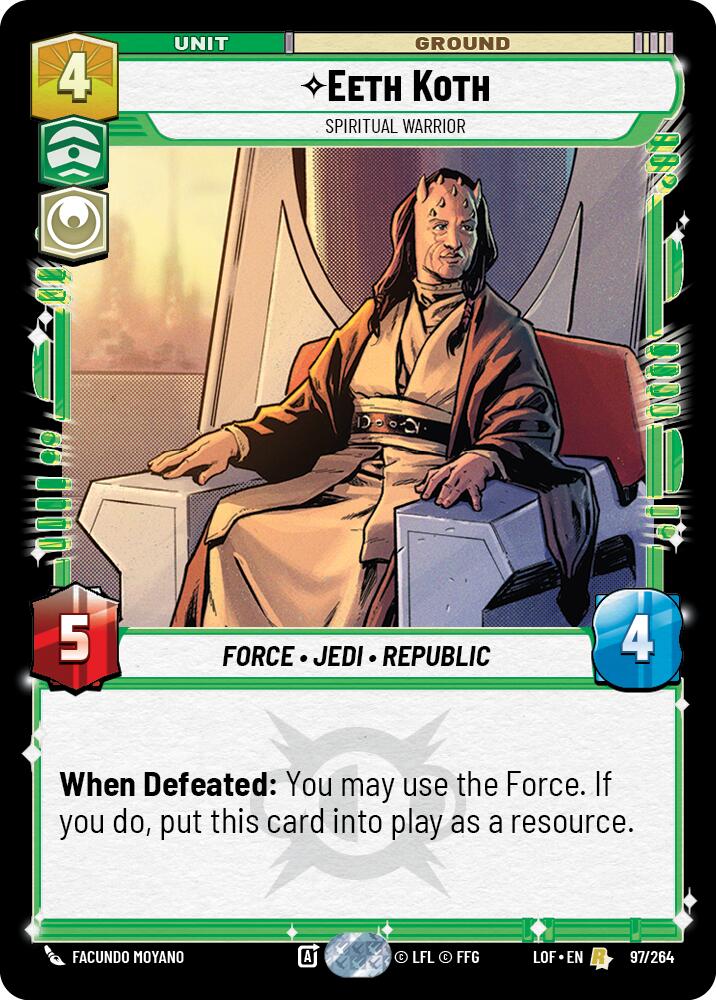 Eeth Koth - Spiritual Warrior (97/264) (97/264) [Legends of the Force]