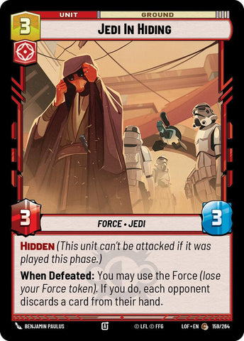 Jedi In Hiding (159/264) (159/264) [Legends of the Force]