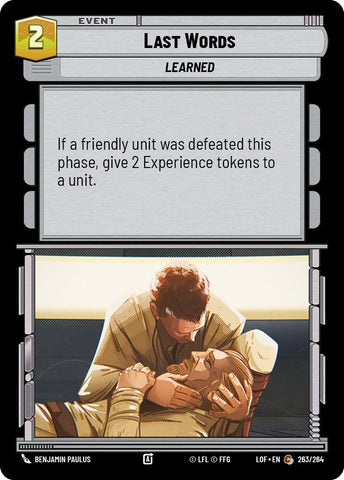 Last Words (263/264) (263/264) [Legends of the Force]