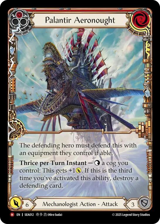 Palantir Aeronought (Extended Art) [SEA012] (High Seas)  Rainbow Foil