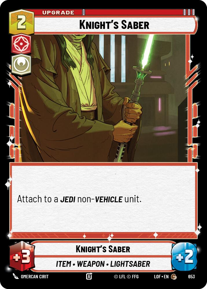 Knight's Saber (653) (Foil) (653) [Legends of the Force]