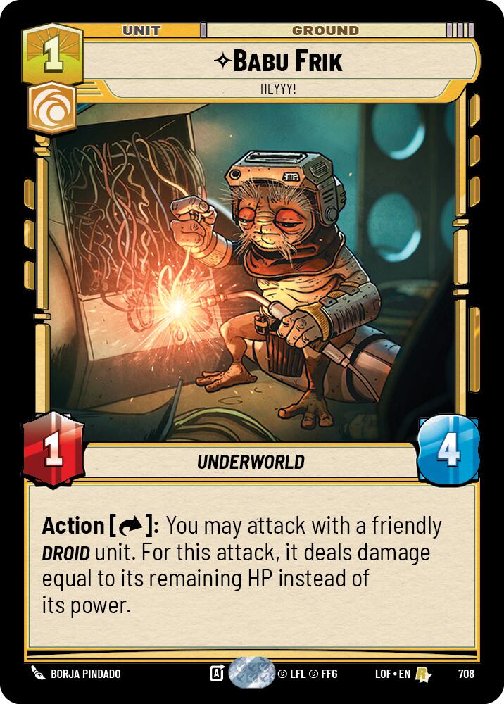 Babu Frik - Heyyy! (708) (Foil) (708) [Legends of the Force]