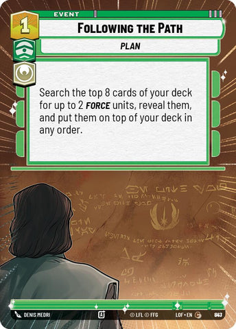 Following the Path (843) (Hyperspace Foil) (843) [Legends of the Force]