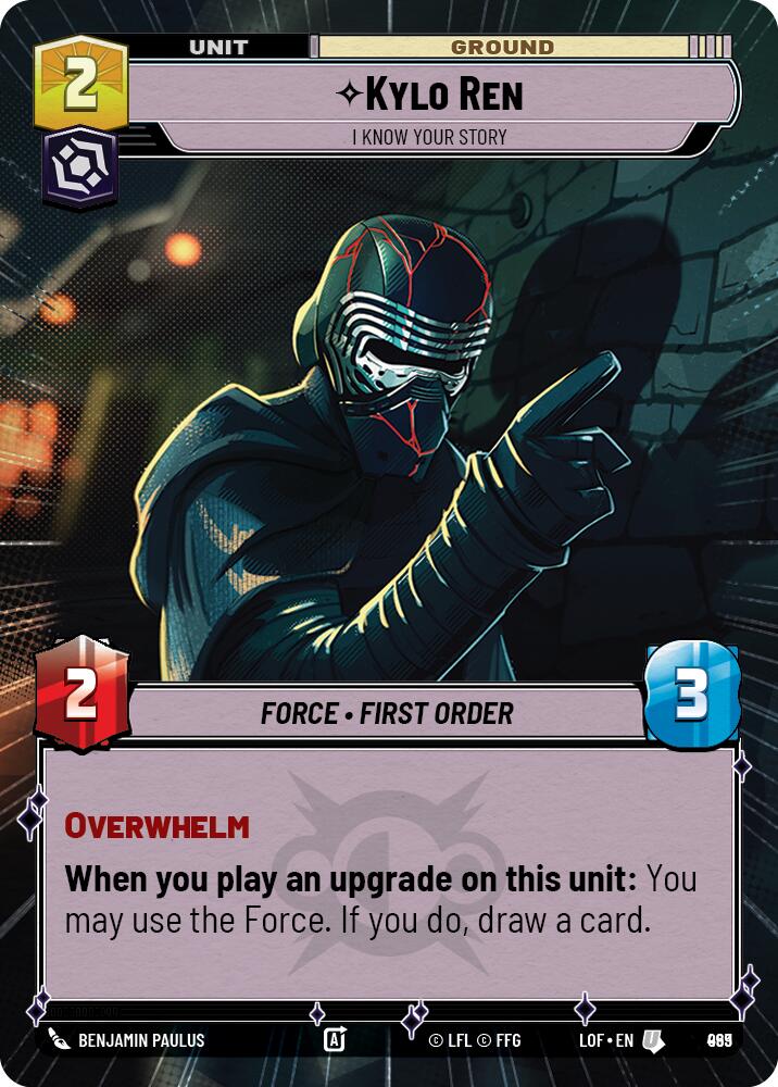 Kylo Ren - I Know Your Story (969) (Hyperspace Foil) (969) [Legends of the Force]