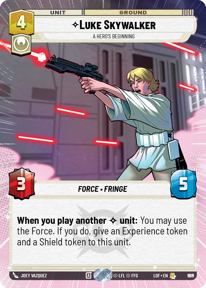 Luke Skywalker - A Hero's Beginning (989) (Hyperspace Foil) (989) [Legends of the Force]