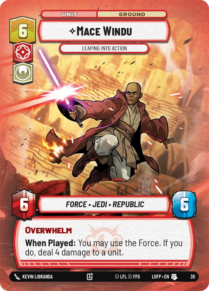 Mace Windu - Leaping into Action (30) (30) [Legends of the Force: Weekly Play]
