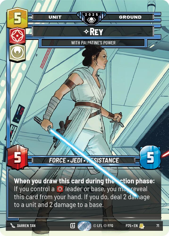 Rey (71) - With Palpatine's Power (71) [Organized Play Promos]
