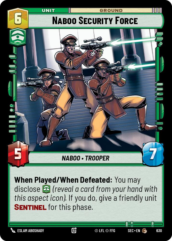 Naboo Security Force (630) (Foil) (630) [Secrets of Power]