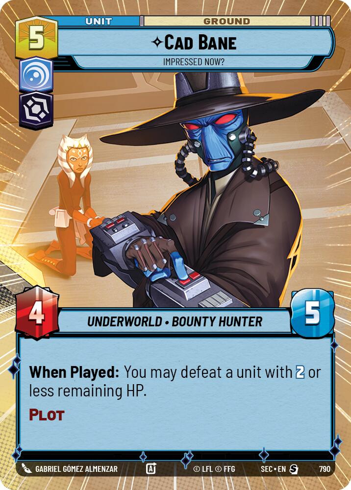 Cad Bane - Impressed Now? (Hyperspace Foil) (790) (790) [Secrets of Power]