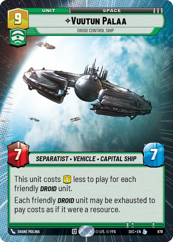 Vuutun Palaa - Droid Control Ship (Hyperspace Foil) (878) (878) [Secrets of Power]