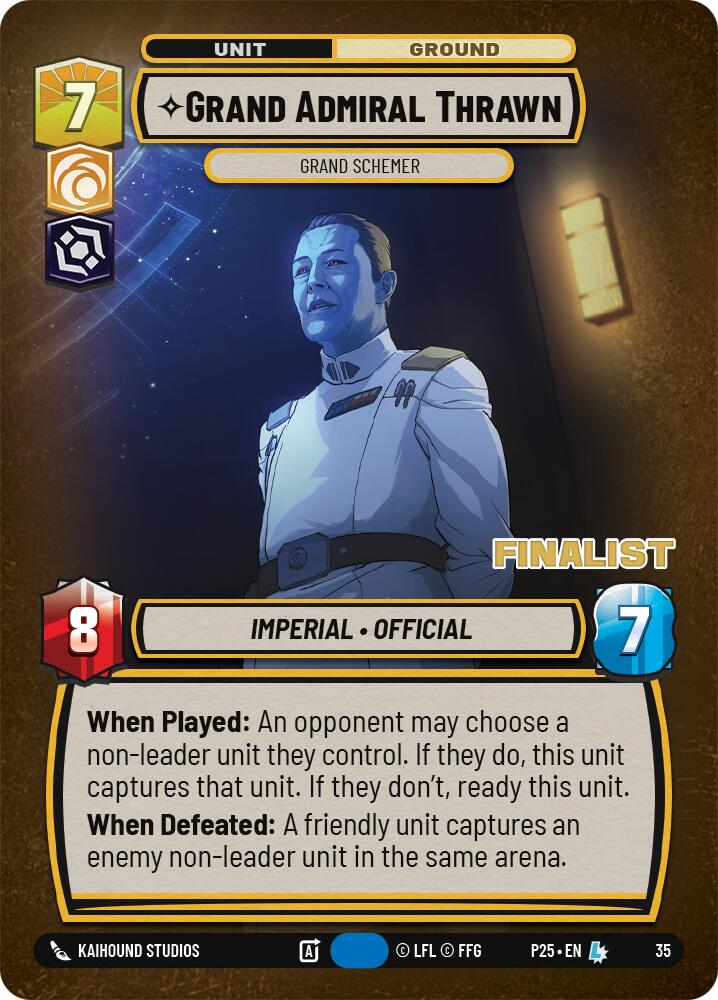 Grand Admiral Thrawn - Grand Schemer (Finalist) (35) (35) [Organized Play Promos]