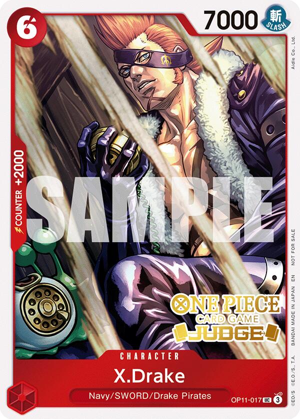 one piece card game judge pack X.Drake (Judge Pack Vol. 7) [One Piece Promotion Cards]