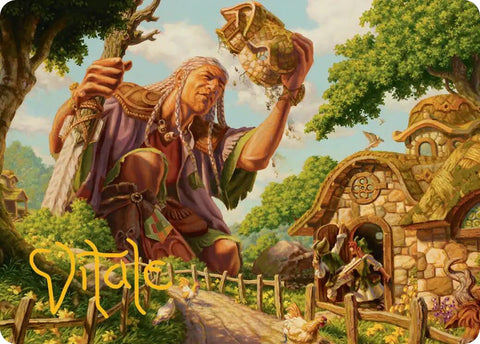 Curious Colossus Art Card (Gold-Stamped Signature) [Lorwyn Eclipsed Art Series]