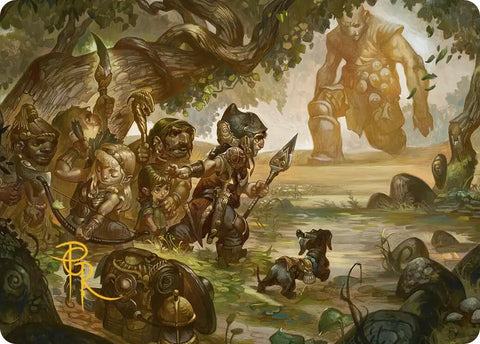 Protective Response Art Card (Gold-Stamped Signature) [Lorwyn Eclipsed Art Series]