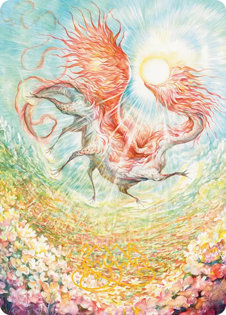 Eirdu, Carrier of Dawn Art Card (Gold-Stamped Signature) [Lorwyn Eclipsed Art Series]