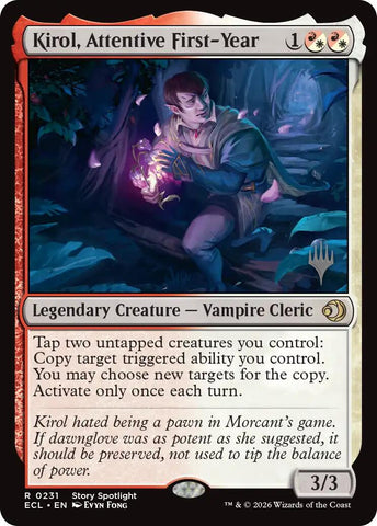 Kirol, Attentive First-Year [Lorwyn Eclipsed Promos]