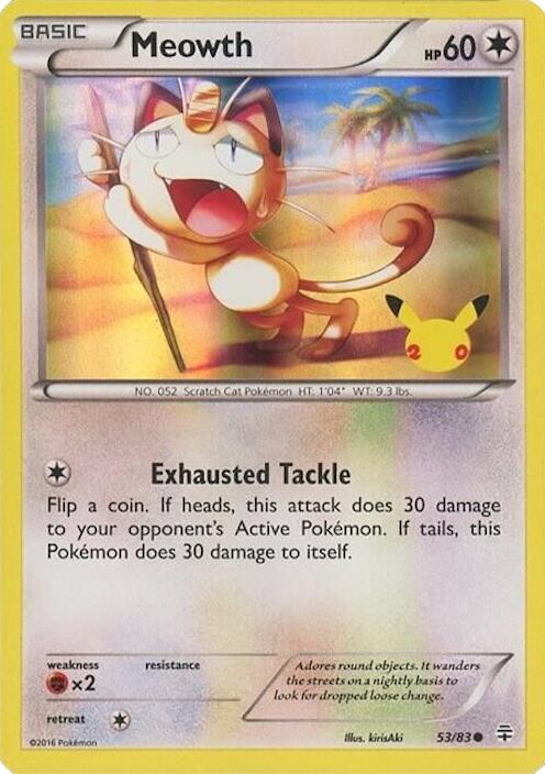 Meowth (053/083) - 53/83 (20th Anniversary) [Miscellaneous Cards]