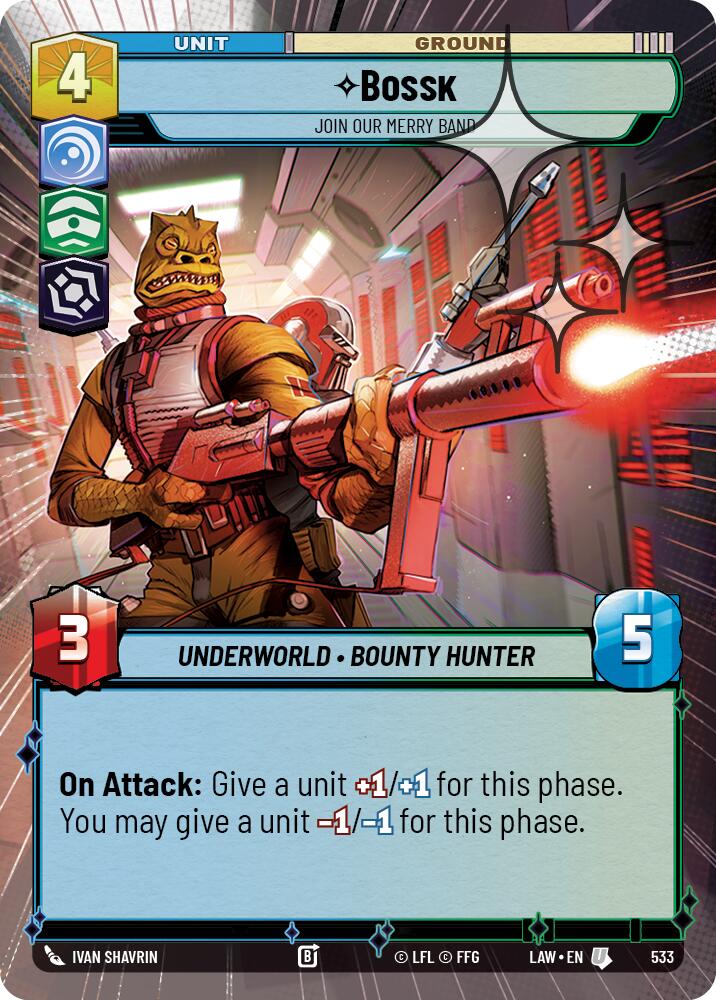 Bossk - Join Our Merry Band (295) (Hyperspace Foil) (295) [A Lawless Time]