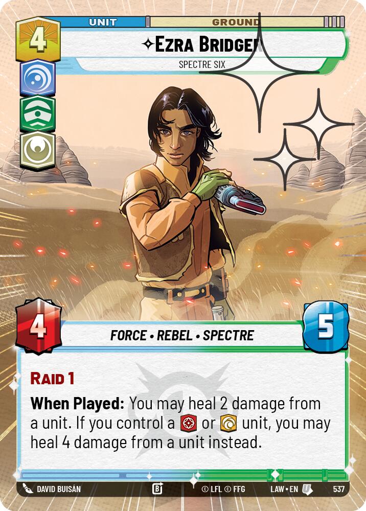 Ezra Bridger - Spectre Six (299) (Hyperspace Foil) (299) [A Lawless Time]