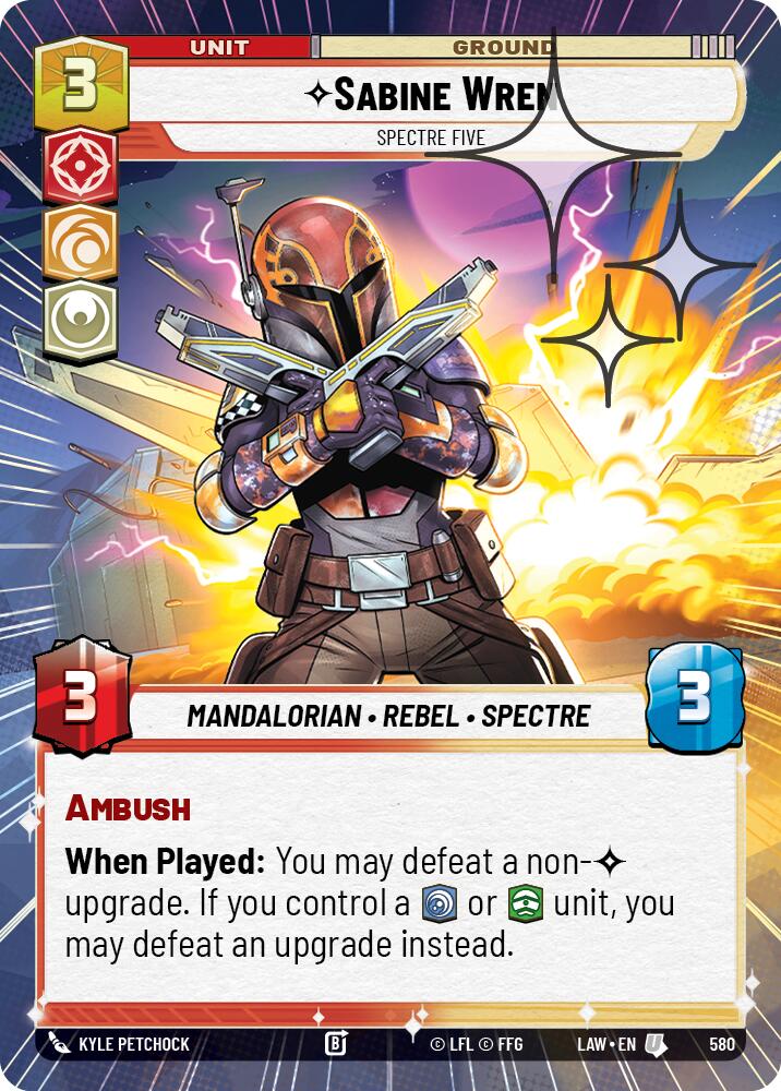Sabine Wren - Spectre Five (342) (Hyperspace Foil) (342) [A Lawless Time]