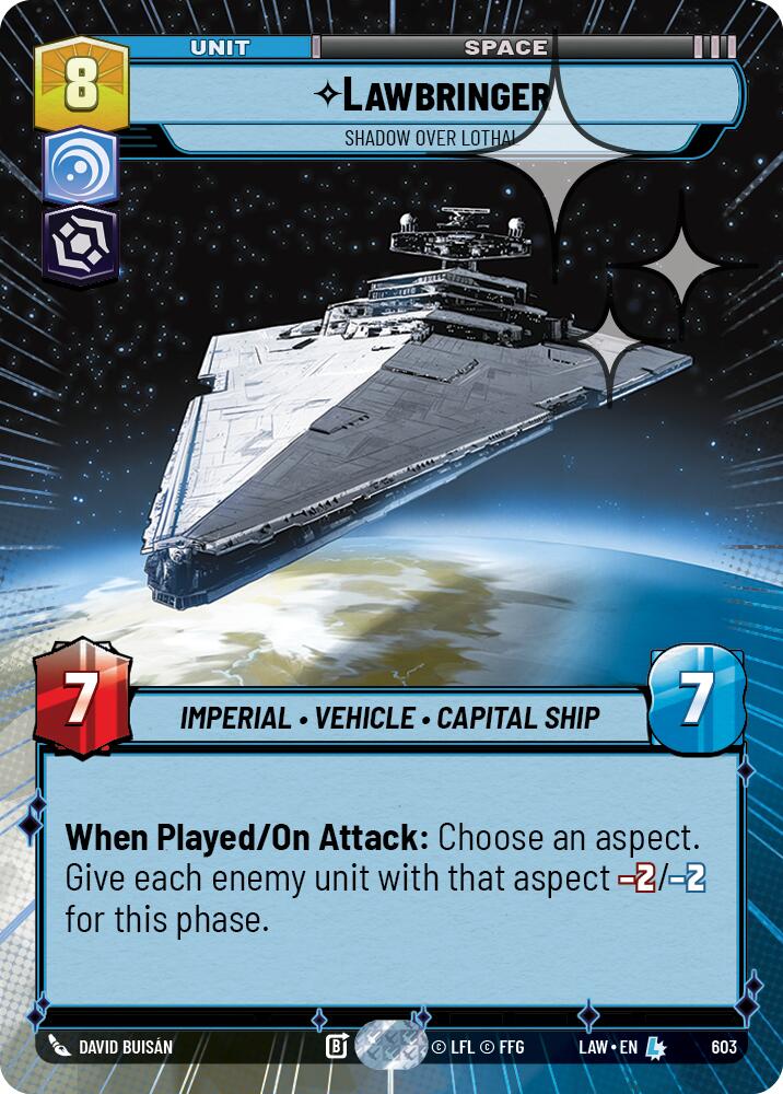 Lawbringer - Shadow Over Lothal (365) (Hyperspace Foil) (365) [A Lawless Time]