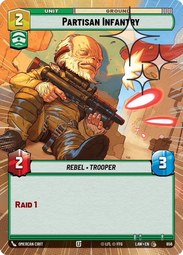 Partisan Infantry (418) (Hyperspace Foil) (418) [A Lawless Time]