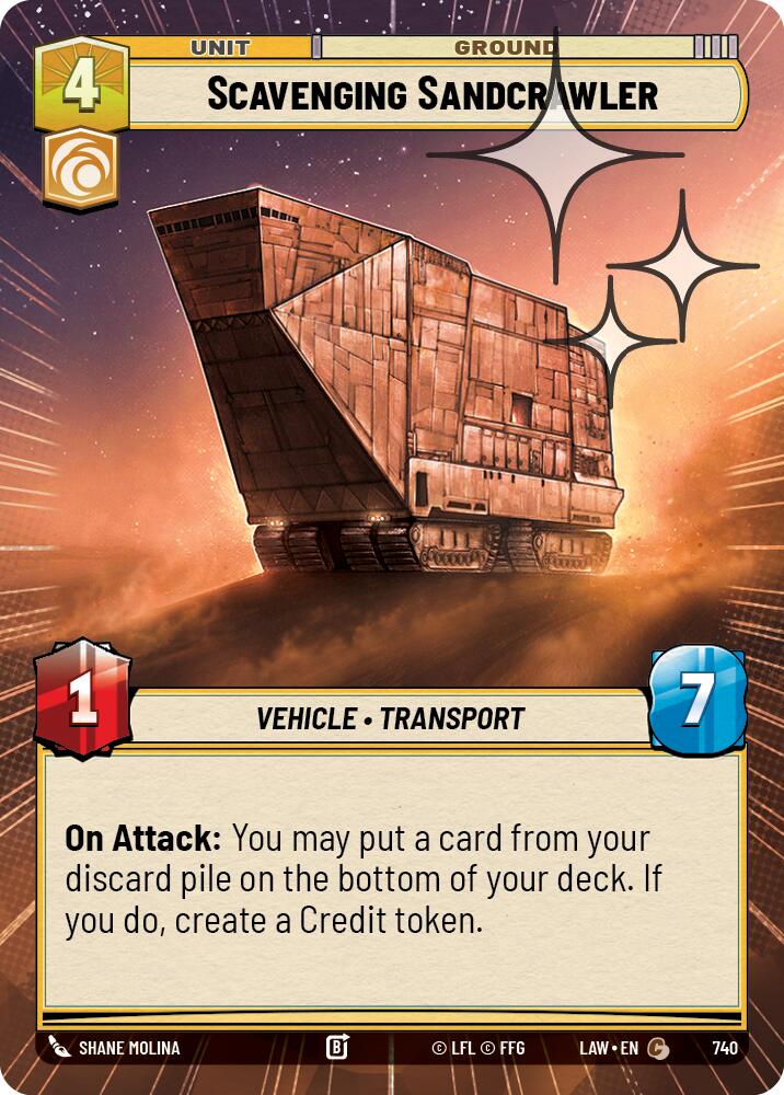 Scavenging Sandcrawler (502) (Hyperspace Foil) (502) [A Lawless Time]