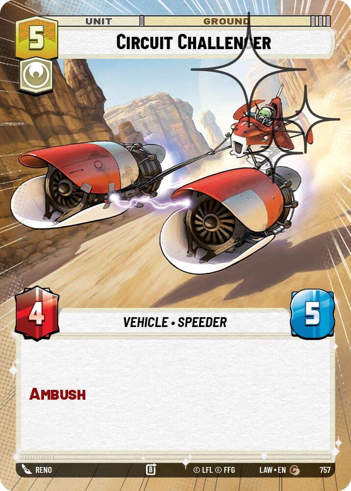 Circuit Challenger (519) (Hyperspace Foil) (519) [A Lawless Time]