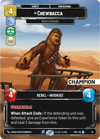 Chewbacca - Mighty Rescuer (13) (Champion) (13) [Organized Play Promos]