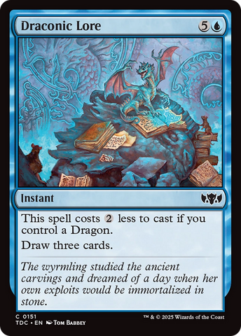 Draconic Lore [Tarkir: Dragonstorm Commander]