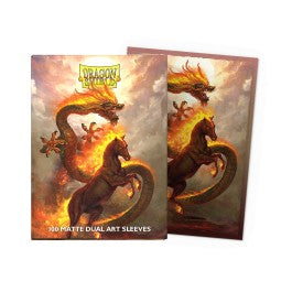 Dragon Shield Sleeves: Standard Matte Dual Art Lunar New Year 2026 - Fire Horse 100CT