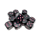 Chessex: Opaque - Black/Pink (16MM D6)