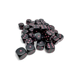 Chessex: Opaque - Black/Pink (12MM D6)