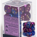 Chessex: Gemini Blue-Purple/Gold 16mm D6