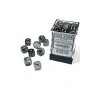 Chessex Borealis 12mm d6 Light Smoke/silver Luminary Dice Block (36 dice)