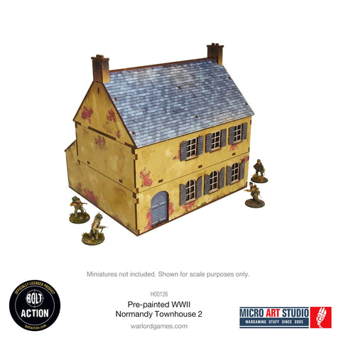 Bolt Action: WW2 Normandy Townhouse 2 (Pre-Painted)