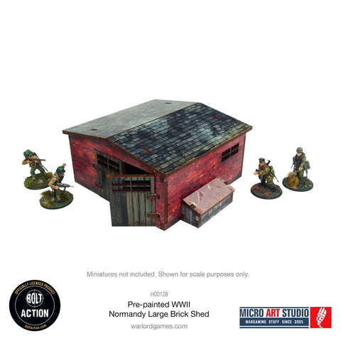 Bolt Action: WW2 Normand Large Brick Shed (Pre-Painted)