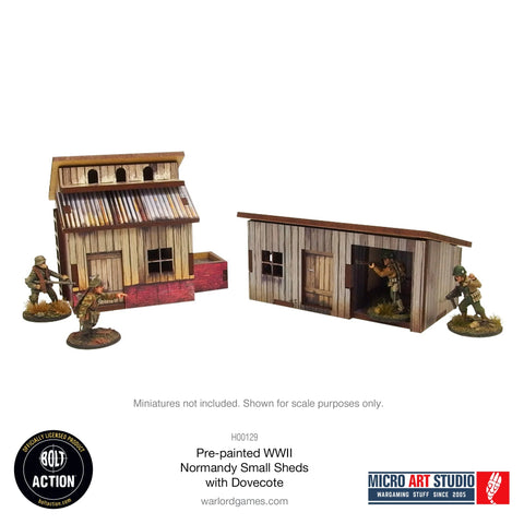 Bolt Action: WW2 Normandy Small Sheds w. Dovecote (Pre-Painted)
