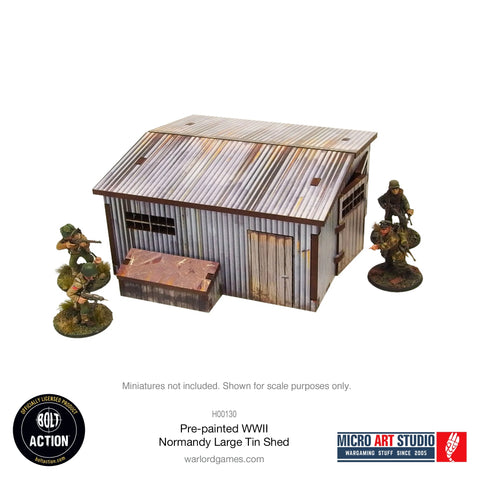 Bolt Action: WW2 Normand Large Tin Shed (Pre-Painted)
