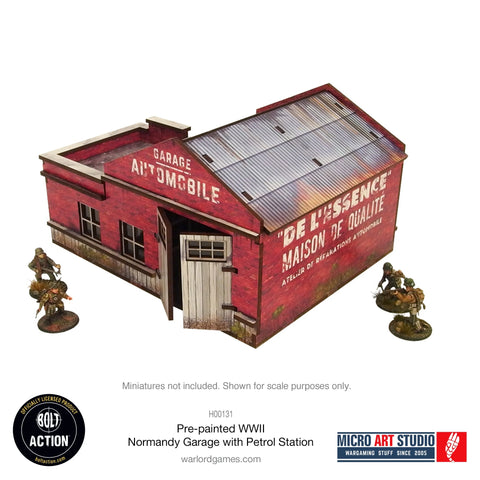 Bolt Action: WW2 Normandy Garage w/ Petrol Station (Pre-Painted)