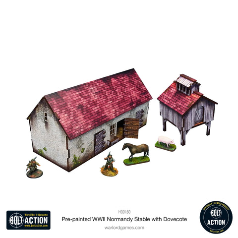 Bolt Action: WW2 Normandy Stable w/ Dovecote (Pre-Painted)