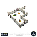 Bolt Action: WW2 Normandy High Stone Wall w/ Gate (Pre-Painted)