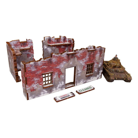 Bolt Action: WW2 Normand Winter Ruins 3 (Pre-Painted)